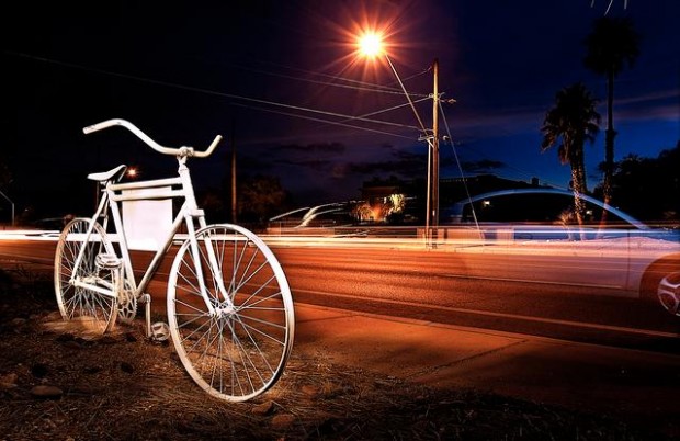 Ghost Bikes both art, memorial to cyclists killed on Tucson roads  