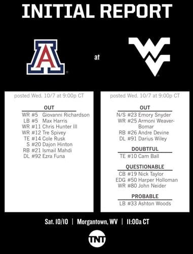 Arizona-West Virginia report