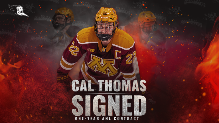 Tucson Roadrunners Sign Defenseman Cal Thomas to One-Year AHL Contract