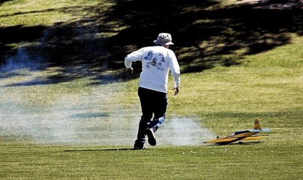 Vintage model planes take flight  