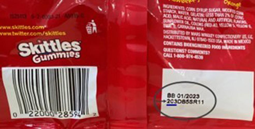 Varieties of Starburst, Skittles and Life Savers gummies recalled