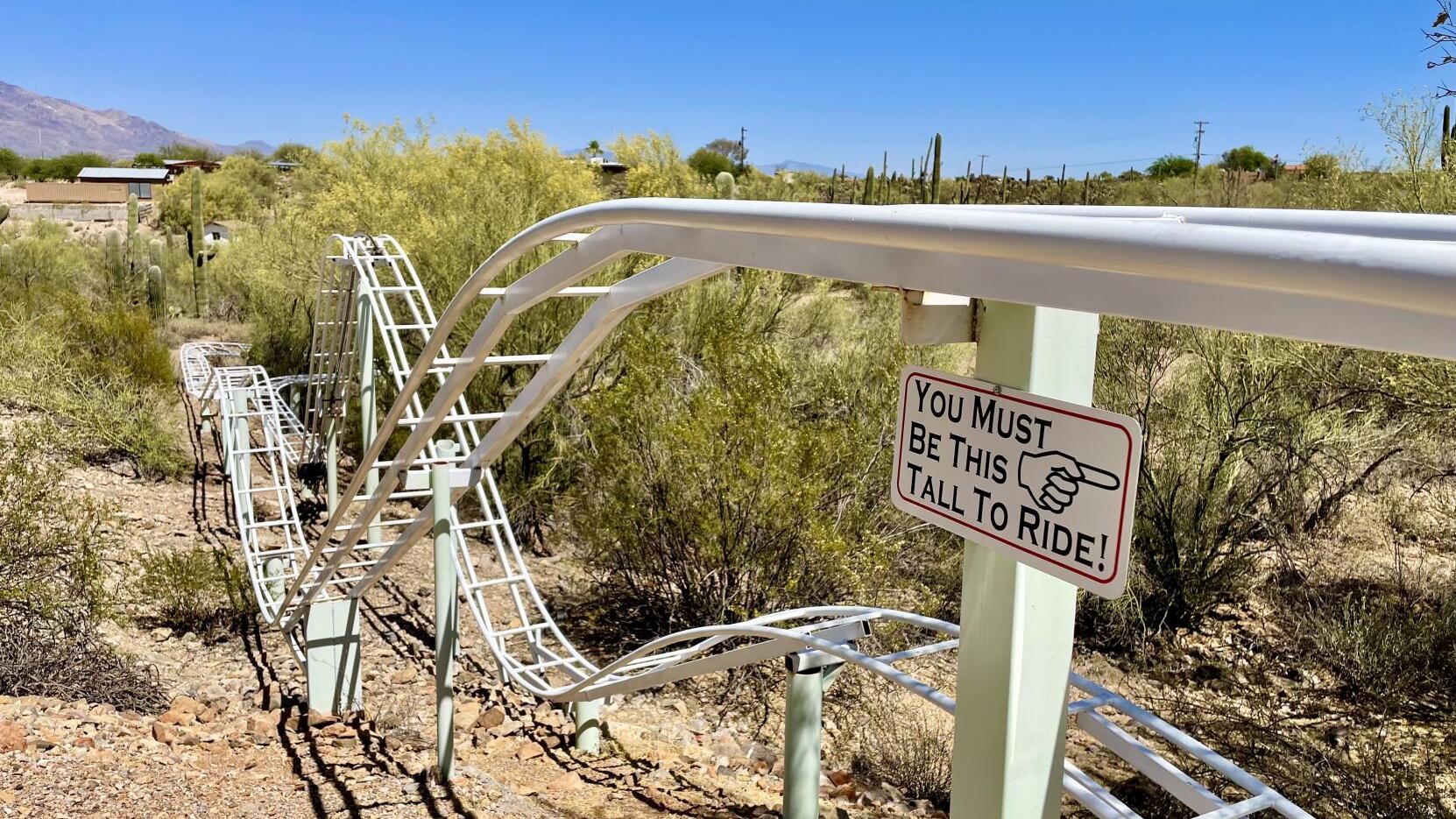 This Tucson grandfather built a roller coaster in his yard for his grandchildren 🎢