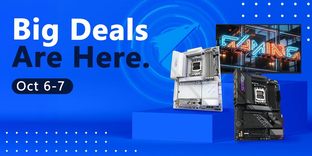 GIGABYTE Unveils Amazon Prime Big Deal Days Offers with Savings Up to $130