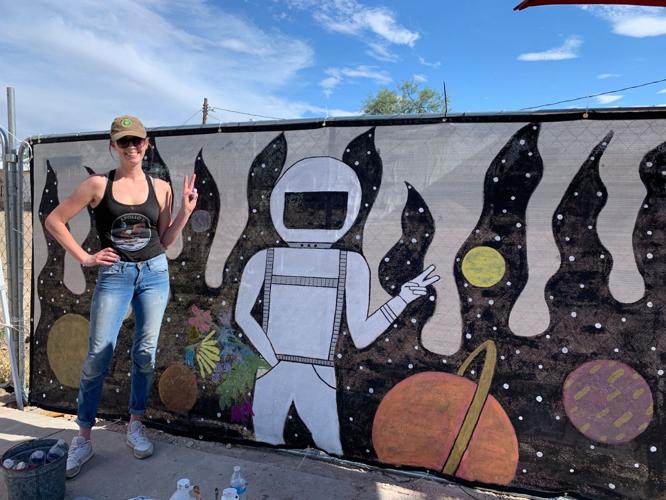 Stolen painted panel