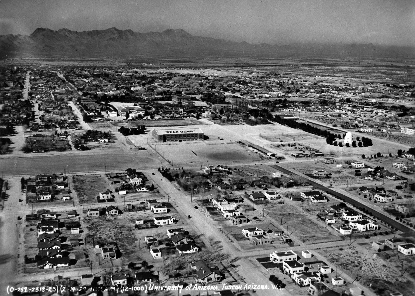 1929 aerial photos of Tucson