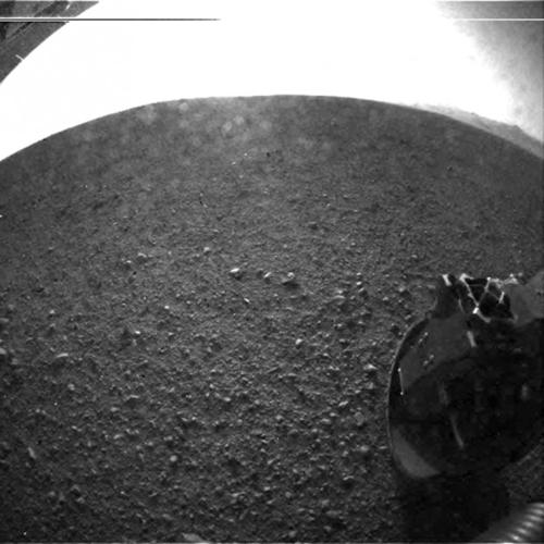 Curiosity is sending back snapshots    