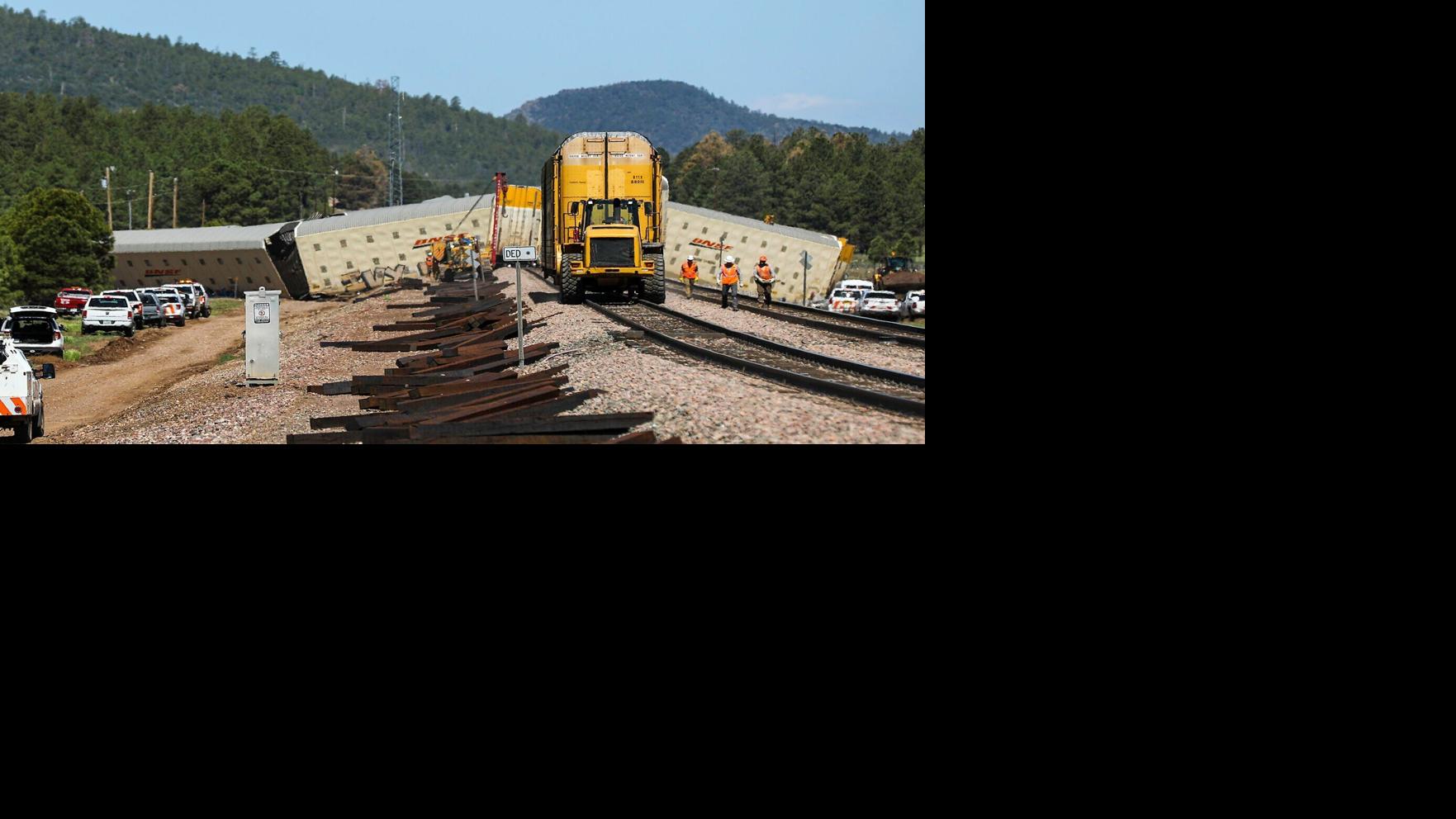 BNSF cargo train derails near Williams; at least 23 cars topple off the ...