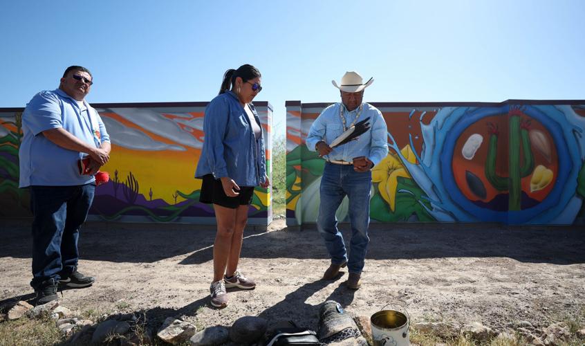 Mural unveiling at Mission Garden