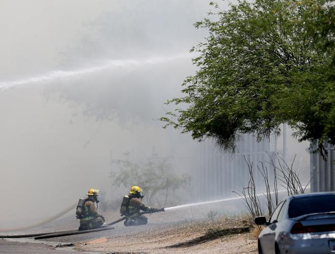 Fire at recycling plant