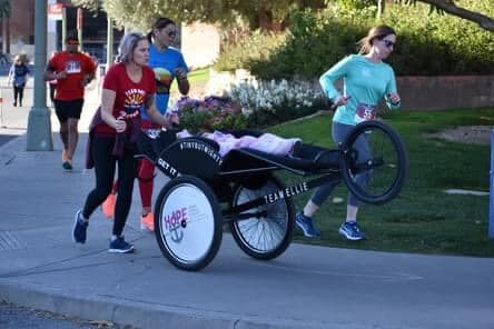 One of the multiple folding race chairs stolen