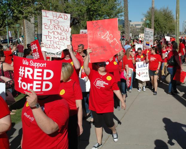 Red For Ed Indiana School Secretary In State Rally Redfored T-Shirt