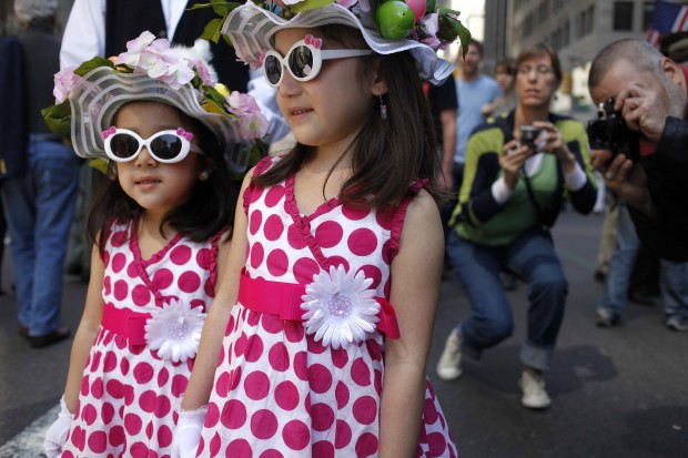 Bonnets abound in NYC's traditional Easter Parade   