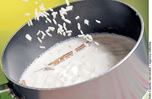 Arroz con crema de coco  