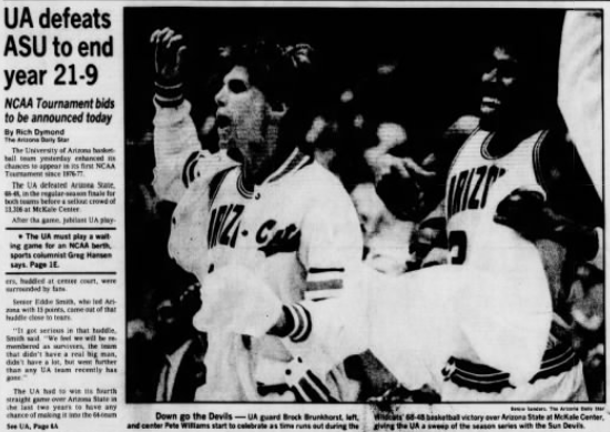 Arizona's 1985 senior day