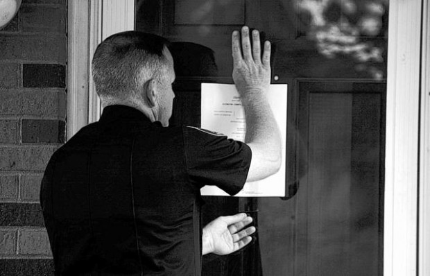 Deputy's job is evicting families  