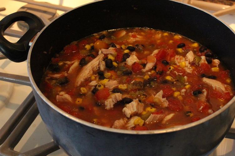 Not-so-traditional tortilla soup