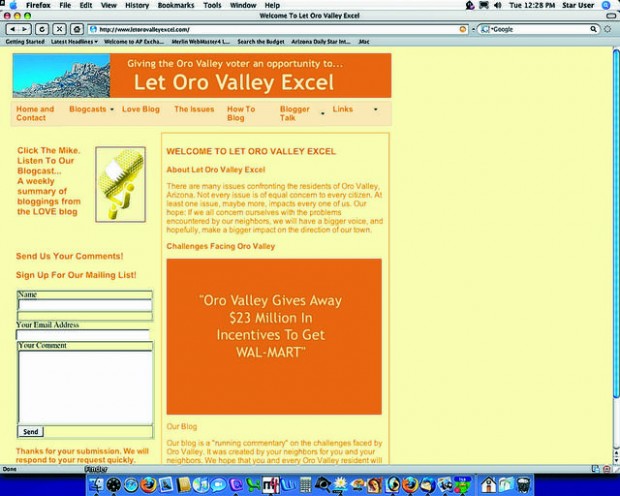 Web sites have lots to say  