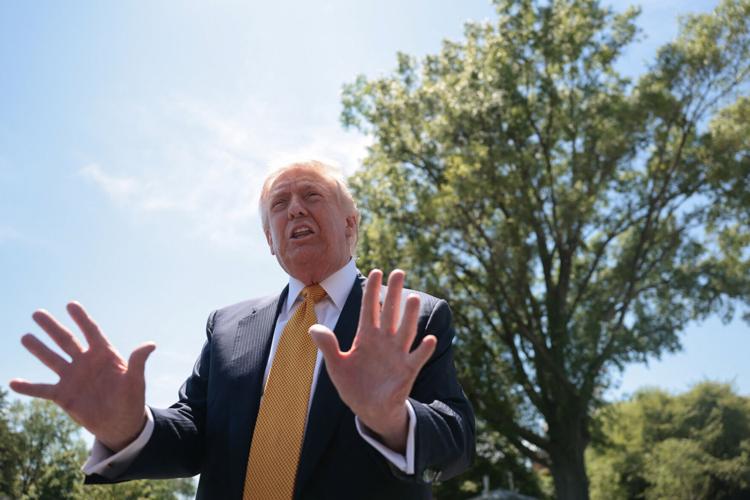 U.S. President Trump departs the White House en route to China