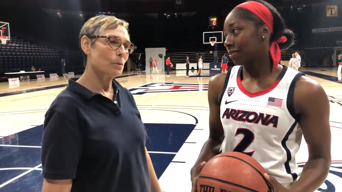 Watch Arizona Guard Aari Mcdonald Talks Offseason Improvements Expectations For Newcomers Wildcats Tucson Com - how to make a working basketball on roblox full live tutorial 122019