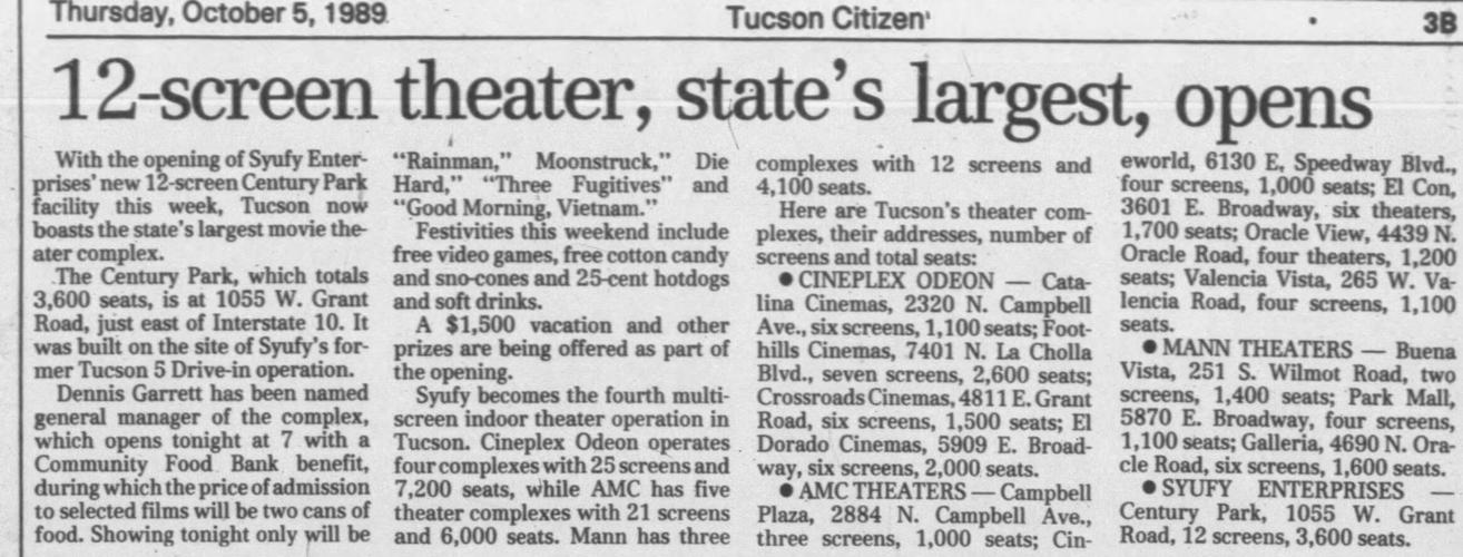 Century Park 12 theaters (le)