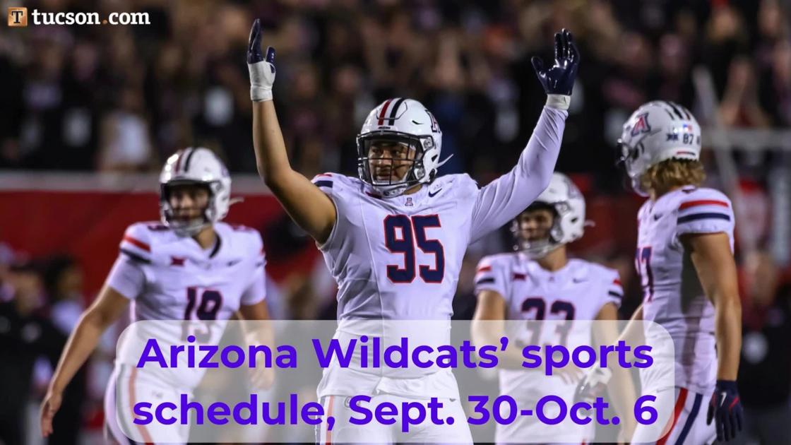 Arizona Wildcats’ sports schedule for September 30 through October 6