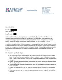 UA fraternity booted over vodka hazing