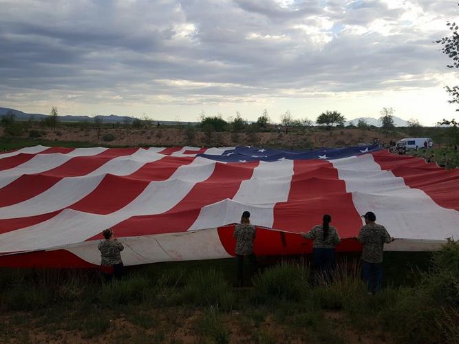 Look at the size of those stars and stripes