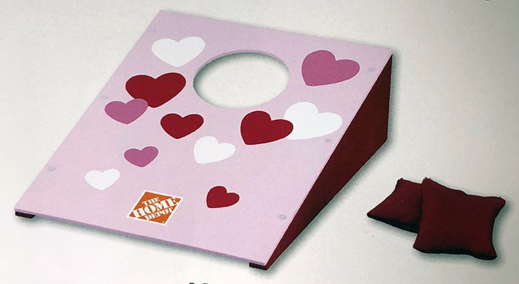 Home depot valentine toss