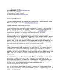 John R. Dalton Jr.'s Sunday email