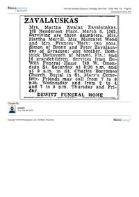 Article in The Post-Standard March 8, 1962