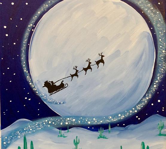 Santa Sighting at Creative Juice