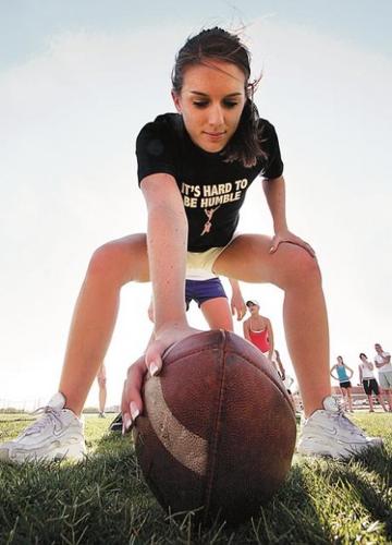 Readying for Powder Puff rough stuff  