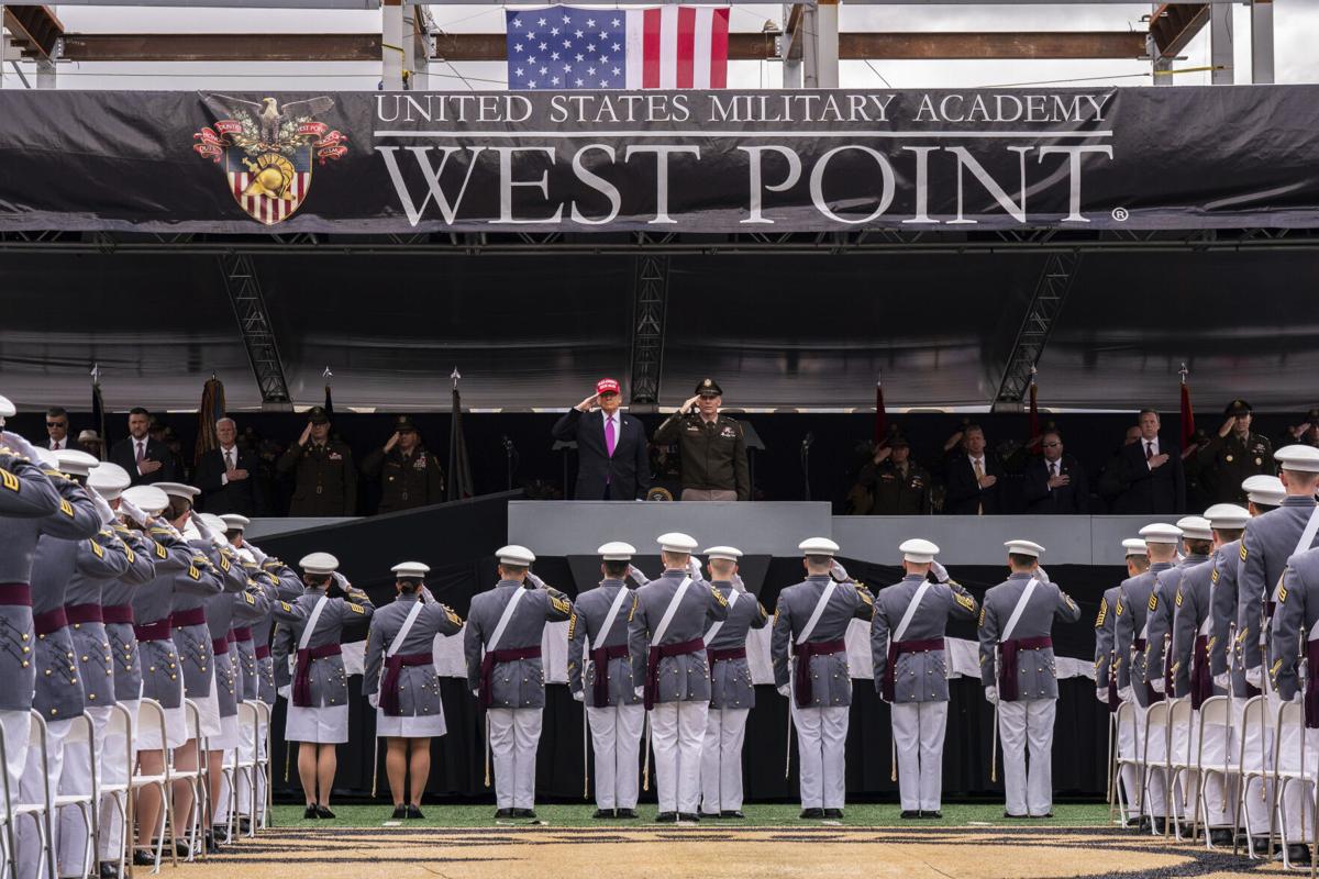 Trump takes credit for US military might at West Point