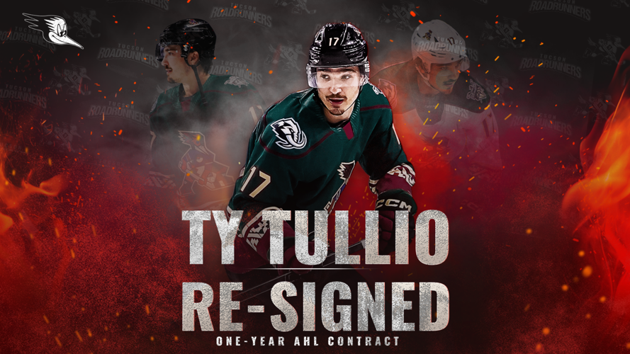 Tucson Roadrunners Sign Forward Ty Tullio to One-Year AHL Contract