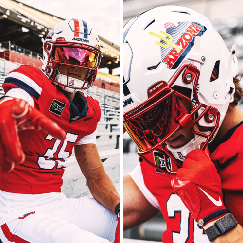 Arizona red uniforms vs. NIU