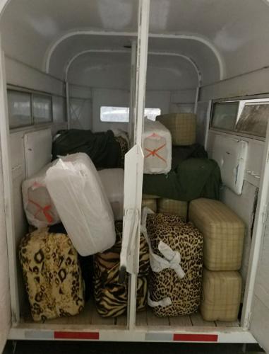 Trailer with marijuana