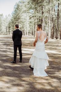 Tucson couple's wedding photos go viral after bride pranks groom