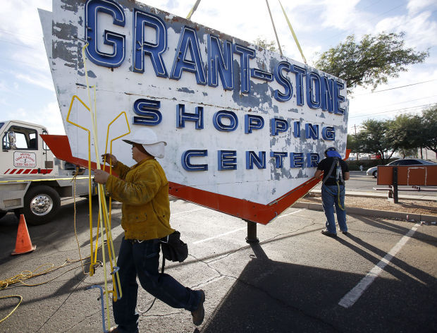 Grant-Stone Shopping Center sign