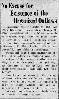 No excuse for existence of the organized outlaws