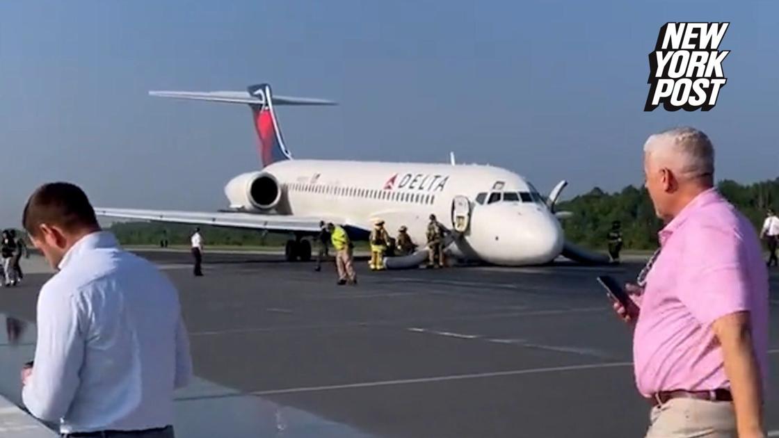 Delta flight lands safely without nose gear in North Carolina Nation