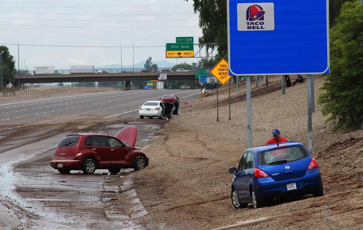 Photos Arizona rainfall floods Phoenix and breaks record Local news