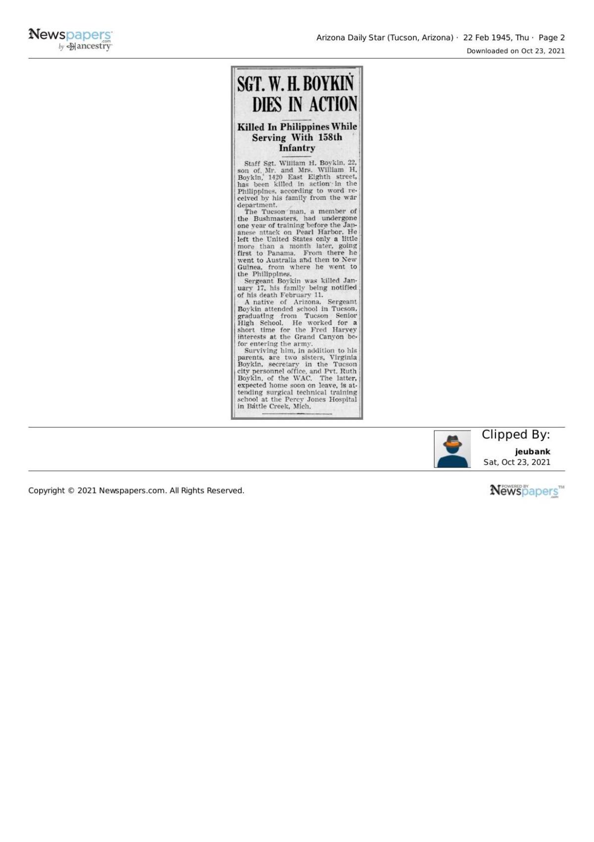 Badger Foundation dedicates brick walkway honoring Tucson High alumni who died in WWII