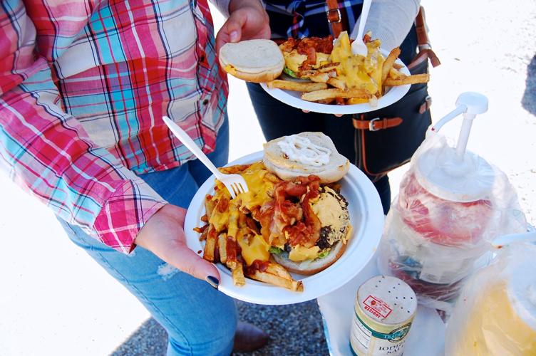 Bacon cheeseburgers at the Tucson Rodeo