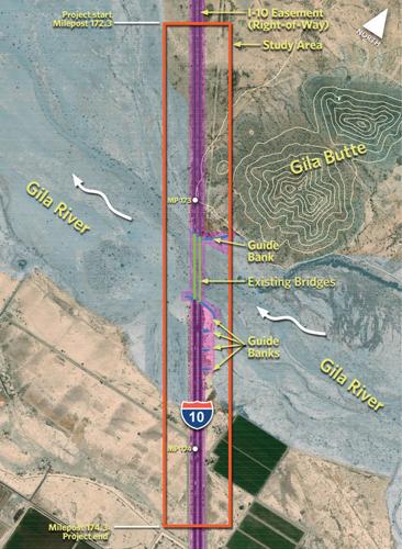 Gila River Bridge on Interstate 10