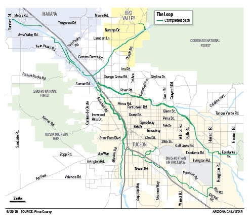 Tucson Loop Interactive Map The Loop Gives Man A Reason To Move To Tucson | Recreation | Tucson.com