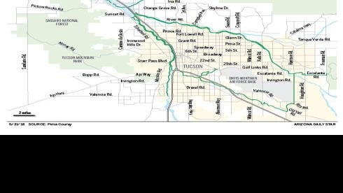 Pima County Loop Interactive Map Map Of Pima County's Loop | | Tucson.com