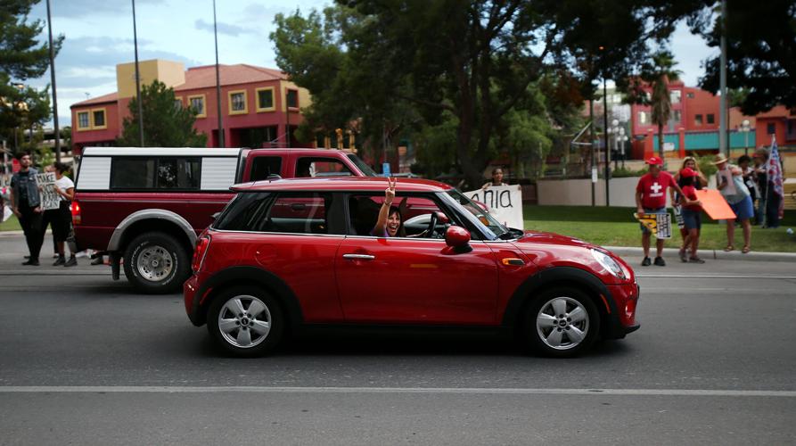 Protest in Tucson against President Donald Trump