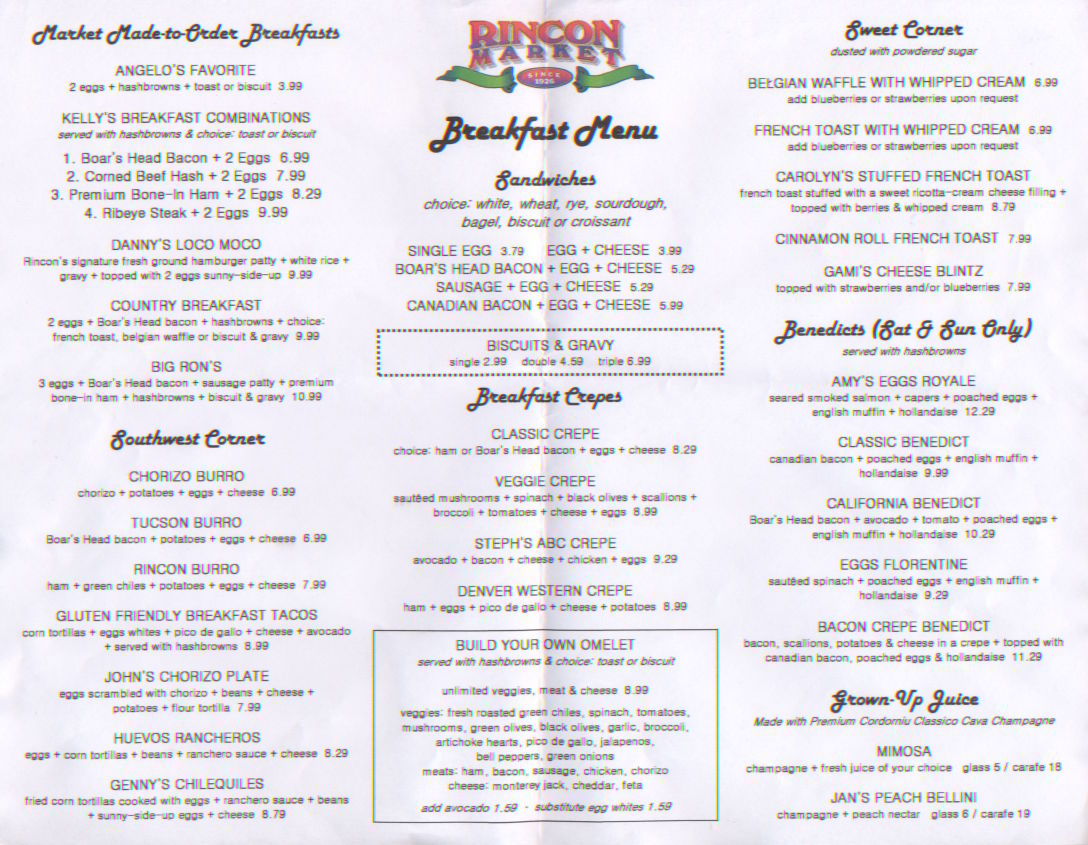 Chaffin's Diner grabs a table at Rincon Market Tucson Restaurant News