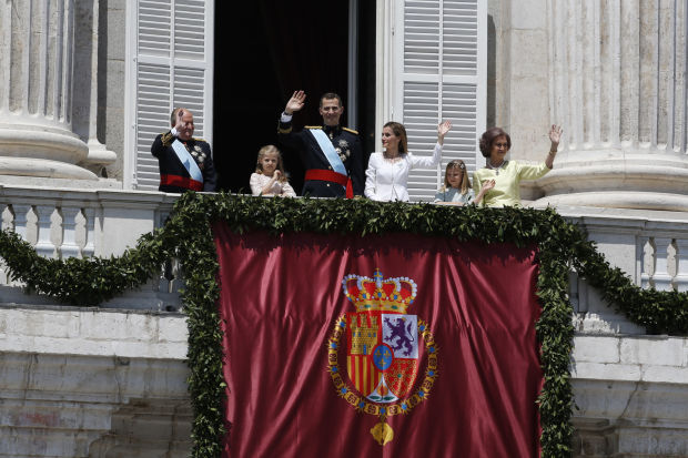King Felipe VI, Letizia, Sofia, Leonor