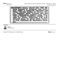 Article in the Daily News March 5, 1968